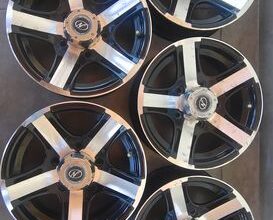 Set of 5, 15-inch NEOWHEELS alloy rims for sale, suitable for Bolero SLX, Power Plus, B6, priced at 27,499/-, located in Gangtok.