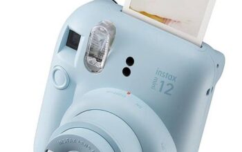 A 5-month-old Fujifilm Instax mini 12 is for sale for 3,000 rupees.