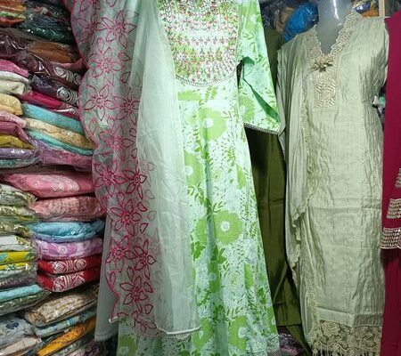 Pink, orange, blue, and green clothes are available for 1480 rupees.