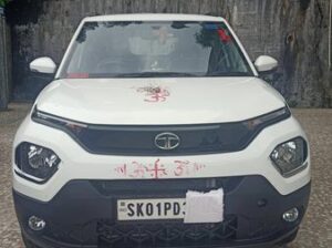 A one-year-old Tata Punch Adventure with only 7900 km is for sale.