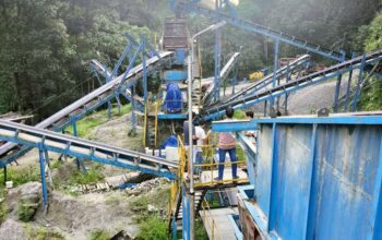 A crusher plant is for sale, located near Aho Kishan School.