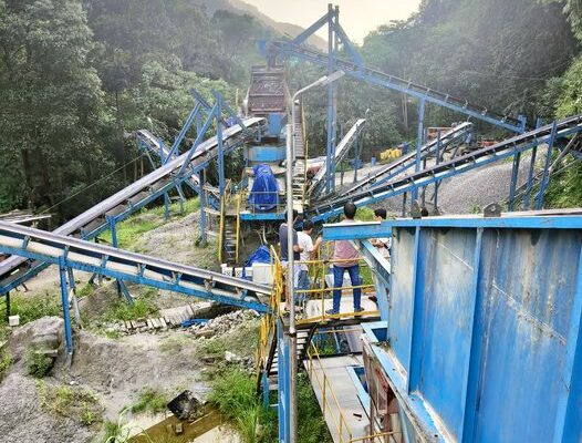 A crusher plant is for sale, located near Aho Kishan School.