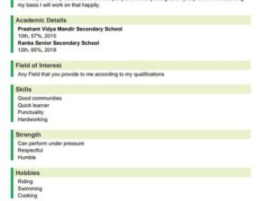 Navin Sharma is looking for a job vacancy in hotels.