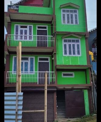 A homestay is for sale in Kalimpong, located at 7th Mile Rishi Road, near the viewpoint “I Love Kalimpong,” opposite Family Mart, ideal for commercial and homestay purposes.
