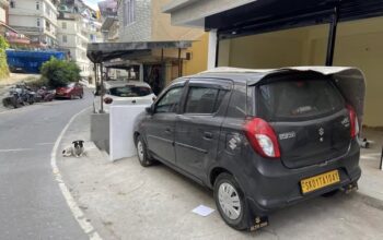 2 BHK is available for rent, ideal for a shop on Upper Sichey Link Road.