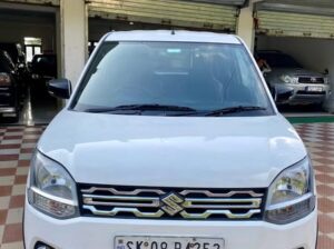 A less driven 2023 Maruti Suzuki Wagon R ZXI+ is in stock.