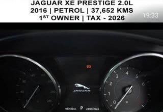 A 2016 Jaguar XE Prestige 2.0L with 38,000 km is for sale.