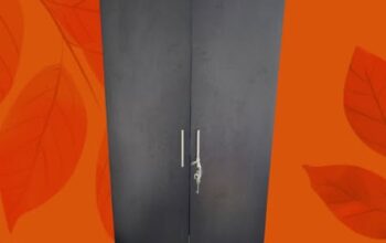 A one-year-old wooden cupboard is for sale for Rs. 8,000 (negotiable).