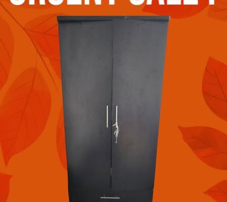 A one-year-old wooden cupboard is for sale for Rs. 8,000 (negotiable).