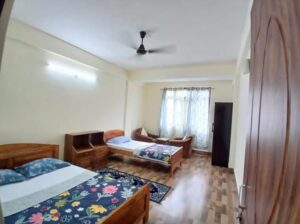 Furnished rooms for rent near Sikkim Manipal University.